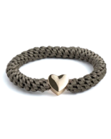 Charmz Khaki Green Golden Heart